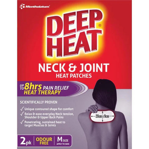 Deep Heat Neck & Joint Patch 2 pack | Matakana Pharmacy